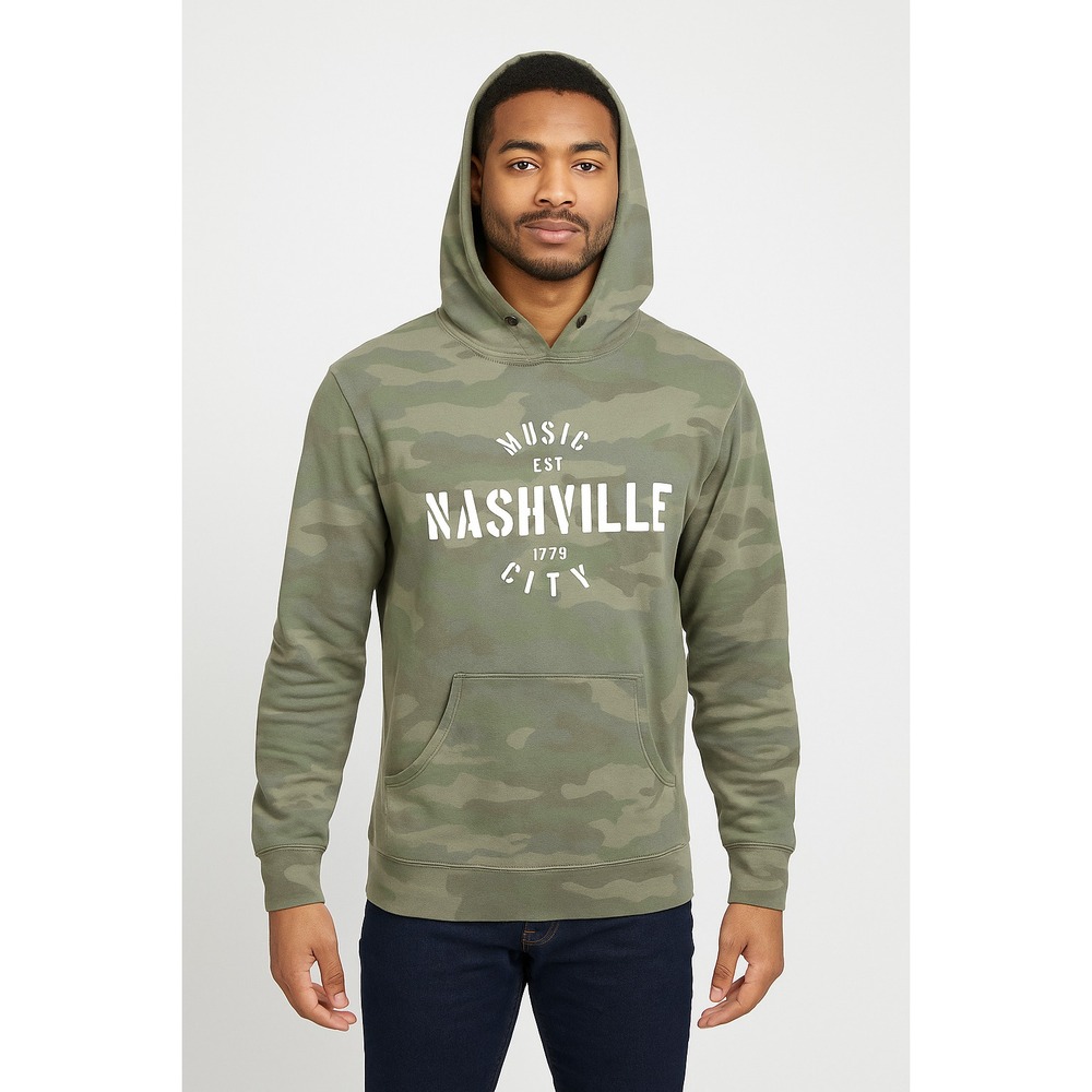 Blue‎ 84 Nashville City Camo Hoodie – Medium Size Stylish Streetwear